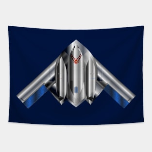 USAF Spirit B2 Stealth Bomber - Red White Blue Tapestry