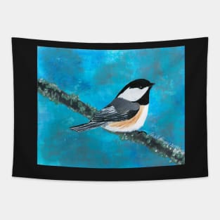 Black-capped Chickadee Tapestry