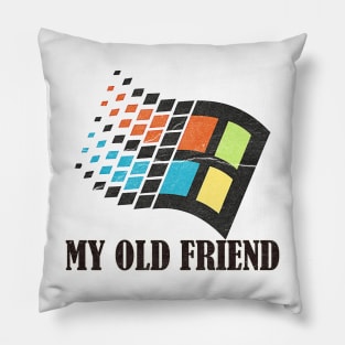 My Old Friend Windows 95 Pillow