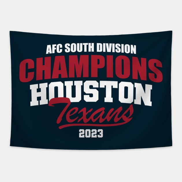 Texans 2023 AFC South Champs Tapestry by Nagorniak