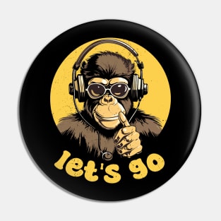 Gorilla Tag Monke VR Gamer for Kids, Adults, Teens Pin