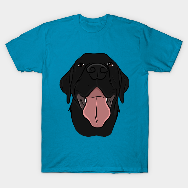 Happy Black Lab - Labrador Retriever - T-Shirt | TeePublic