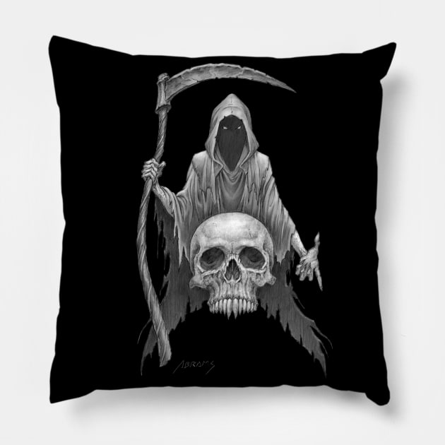 Reaper and Skull Pillow by Paul_Abrams