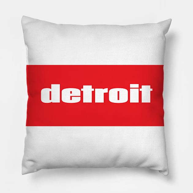 Detroit Pillow by ProjectX23Red