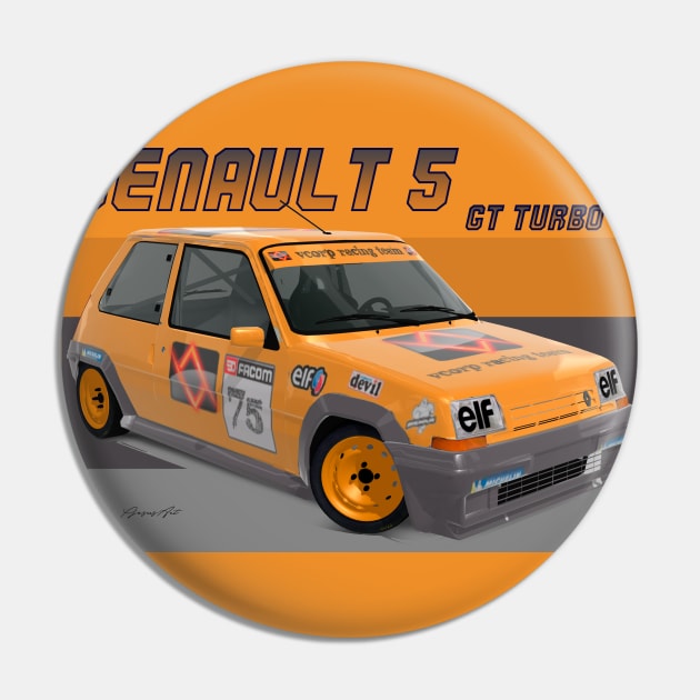 Renault 5 GT Turbo Pin by PjesusArt