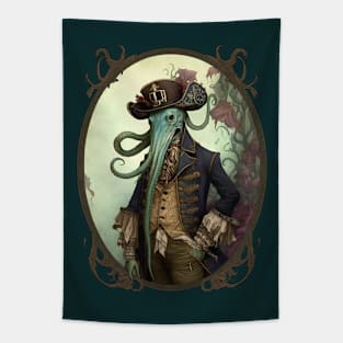 Victorian Pirate Octopus Tapestry