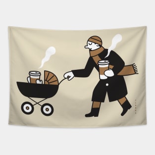 Caffeinated Baby Stroller Tapestry