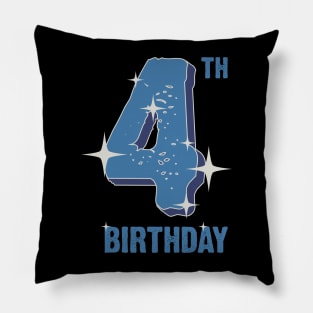 4th birthday for boys Pillow