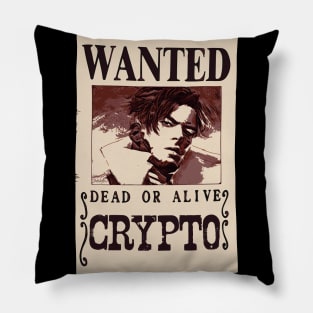 Crypto Wanted poster Pillow