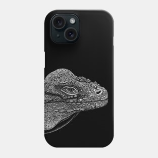 Rhinoceros iguana lizard Phone Case