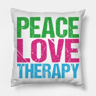 Peace Love Therapy Pillow