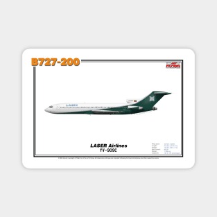 Boeing B727-200 - LASER Airlines (Art Print) Magnet