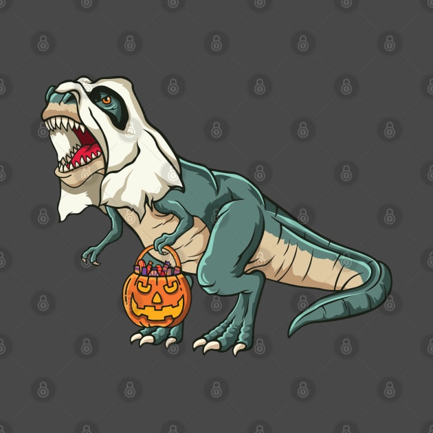 Trex Ghost Costume Funny Halloween Dinosaur by ghsp