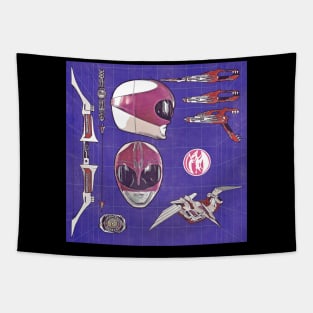 Pink Power Weapons Tapestry