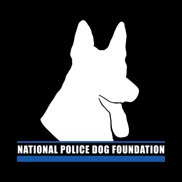 K9 White Outline 1 by National Police Dog Foundation