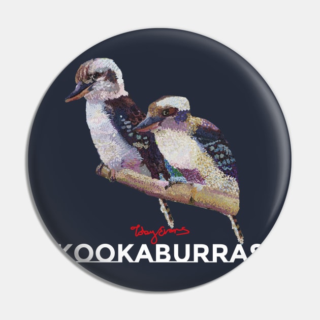 kookaburras Pin by tobycentreart