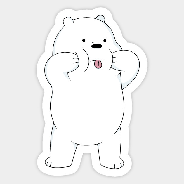 We Bare Bears - Ice Bear - Ice Bear - Sticker | TeePublic UK
