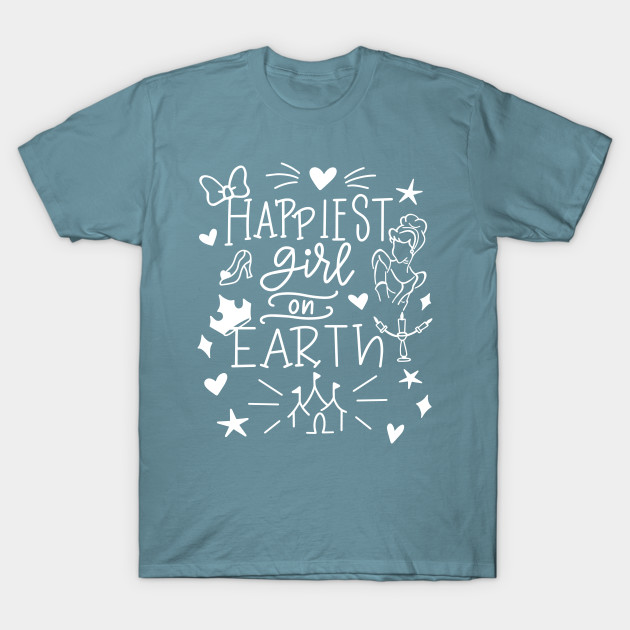 Disover Happiest girl on earth - Disneyland - T-Shirt