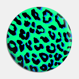 Leopard Print Green Pin