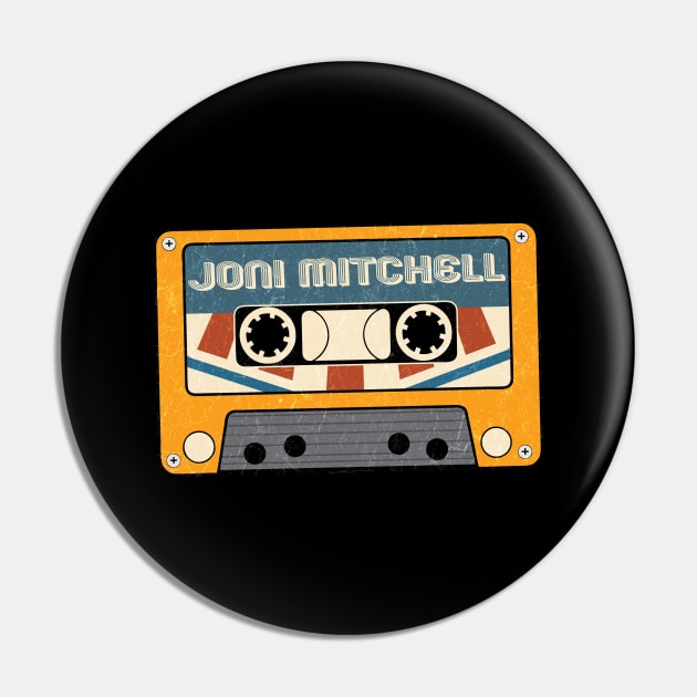 Cassette vintage Joni Mitchell Pin by bardo_bardon