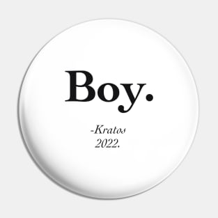 Boy - kratos quotes Pin