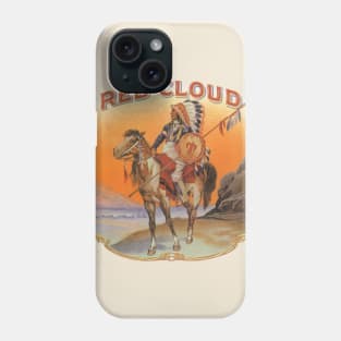 Vintage Red Cloud Cigar Label Phone Case