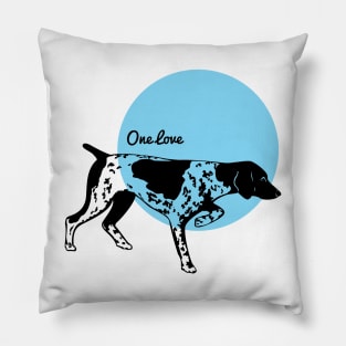 Just a One Love Pointer Pillow