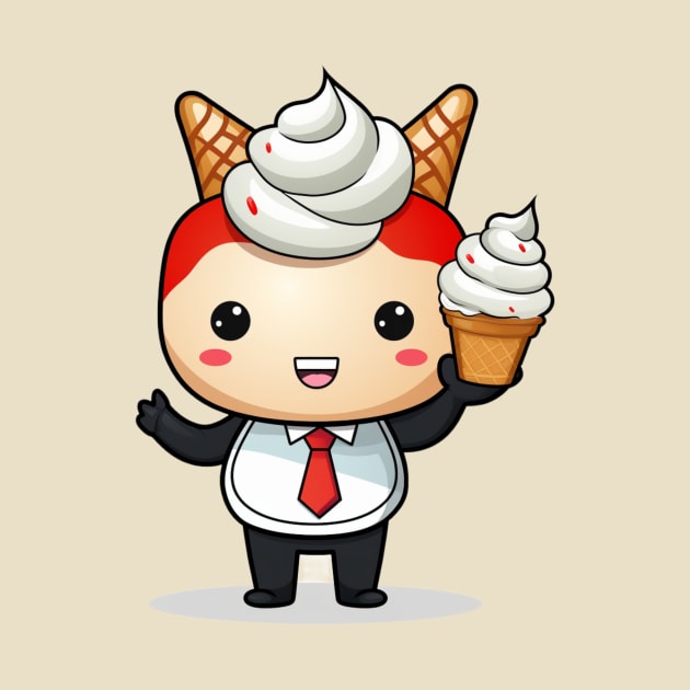 ice creamT-Shirt giril Designed cute illustration by nonagobich