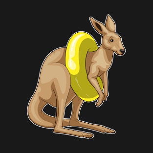 Kangaroo Swimming Swim ring T-Shirt