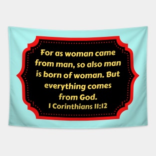 Bible Verse 1 Corinthians 11:12 Tapestry