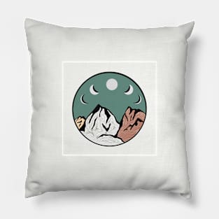 Mountain Moonset Pillow