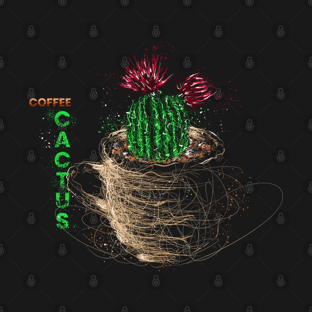 Scribble Coffee Cactus by scribble13