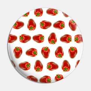 Red peppers pattern Pin