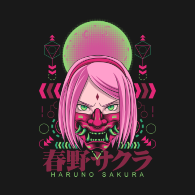 Disover Sakura Onimask - Haruno Sakura - T-Shirt