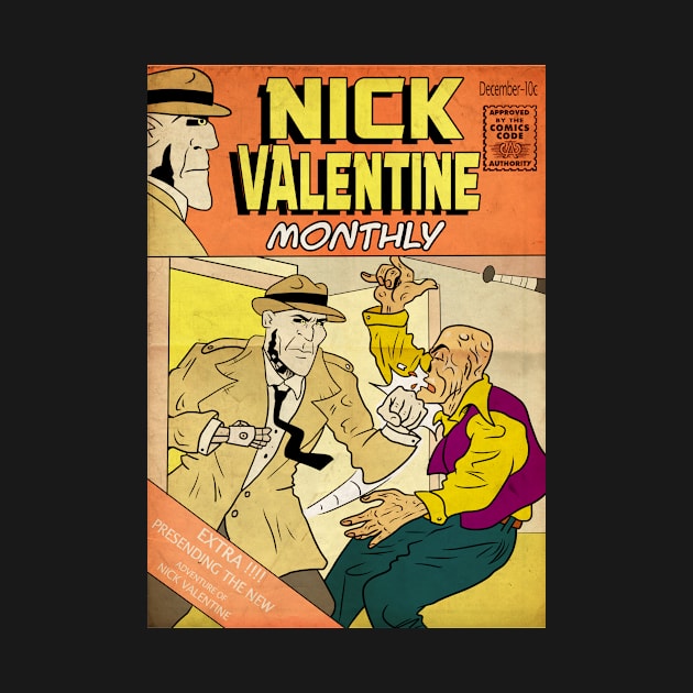 Nick Valentine Monthly by The darkcartoon