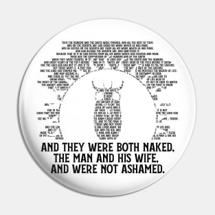 Morningstar: No Shame Biblical Design (black) Pin