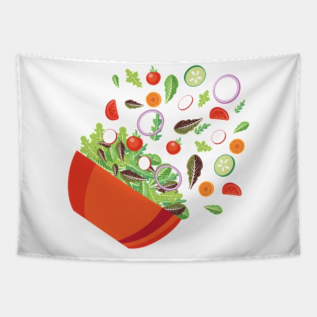 Salad Explosion! Tapestry by SWON Design