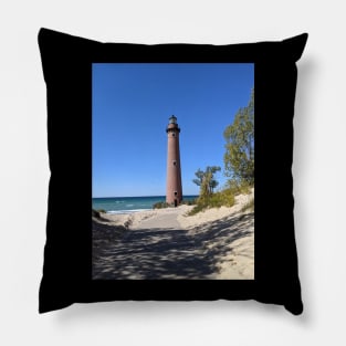 Lighthouse In the Sand Pillow