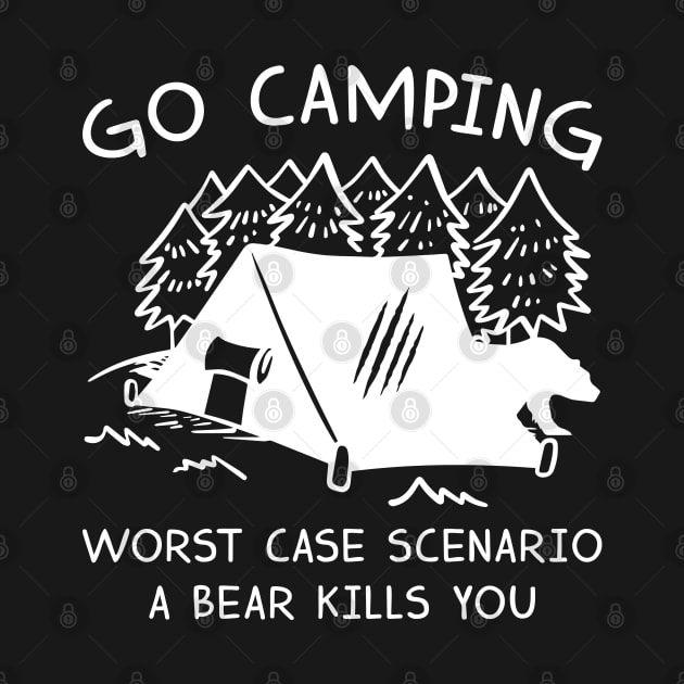 Go Camping Bear by LuckyFoxDesigns