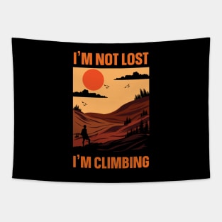 Rock Climbing Mountain Climber Bouldering Tapestry