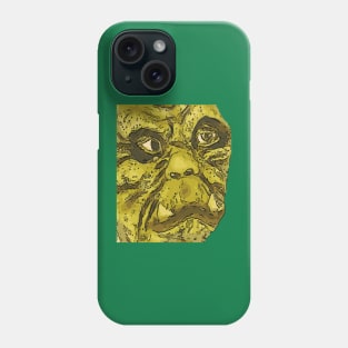 Creepy Turtle Monster Black Outline Cartoon Phone Case