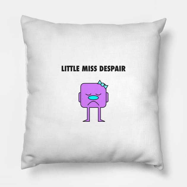 Little Miss Despair Pillow by eerankin