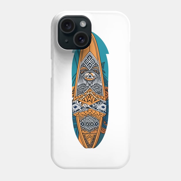 surfboard art, surfing surfer vibes, v7 Phone Case by H2Ovib3s