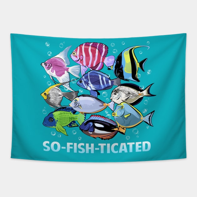 So-Fish-Ticated Tapestry by andantino