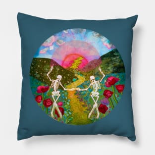 Dead Love with smaller circle Pillow
