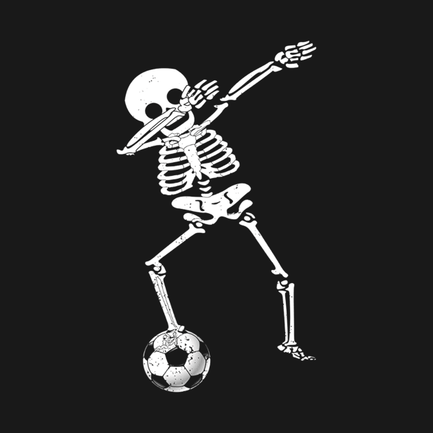 Halloween Dabbing Skeleton Soccer by klausgaiser