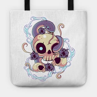 Skull Snake Kawaii Tote