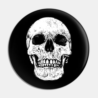 Skull Drawing Tattoo Pin