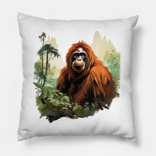 Orangutan Monkey Pillow