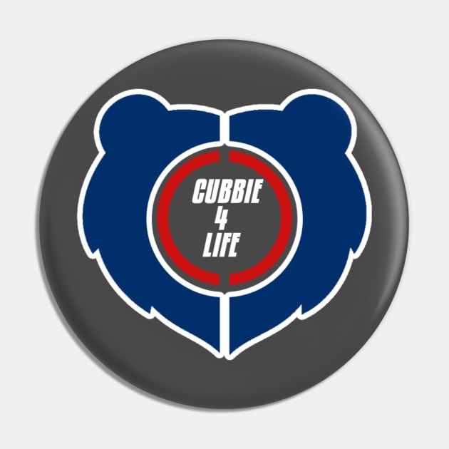 Cubbieblue4life Logo Pin by Cubbieblue4life